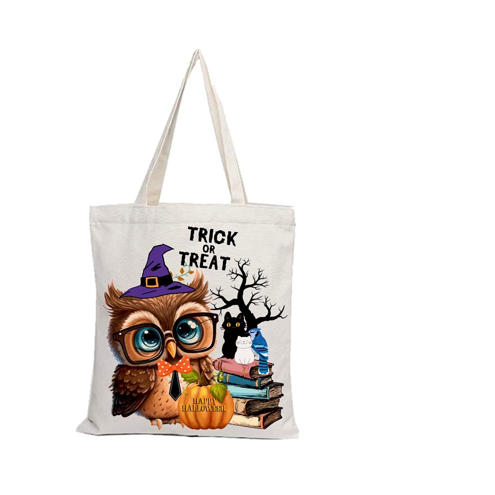Trick or Treat Smart Owl Tote Bag